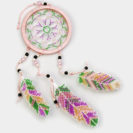 Wonderland Crafts Dream Catcher Bead Embroidery on Plastic Kit